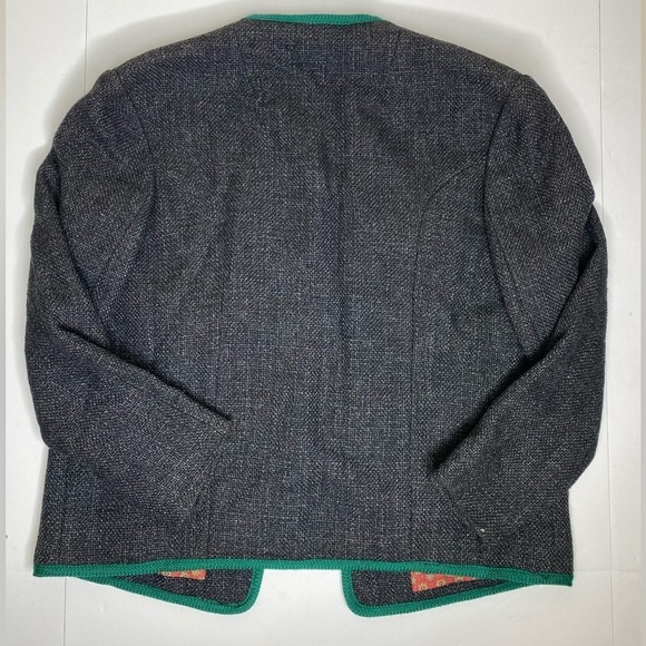 Vintage Obermeyer Grey Wool Jacket Made in Bavaria Sz 42 - Picture 4 of 7